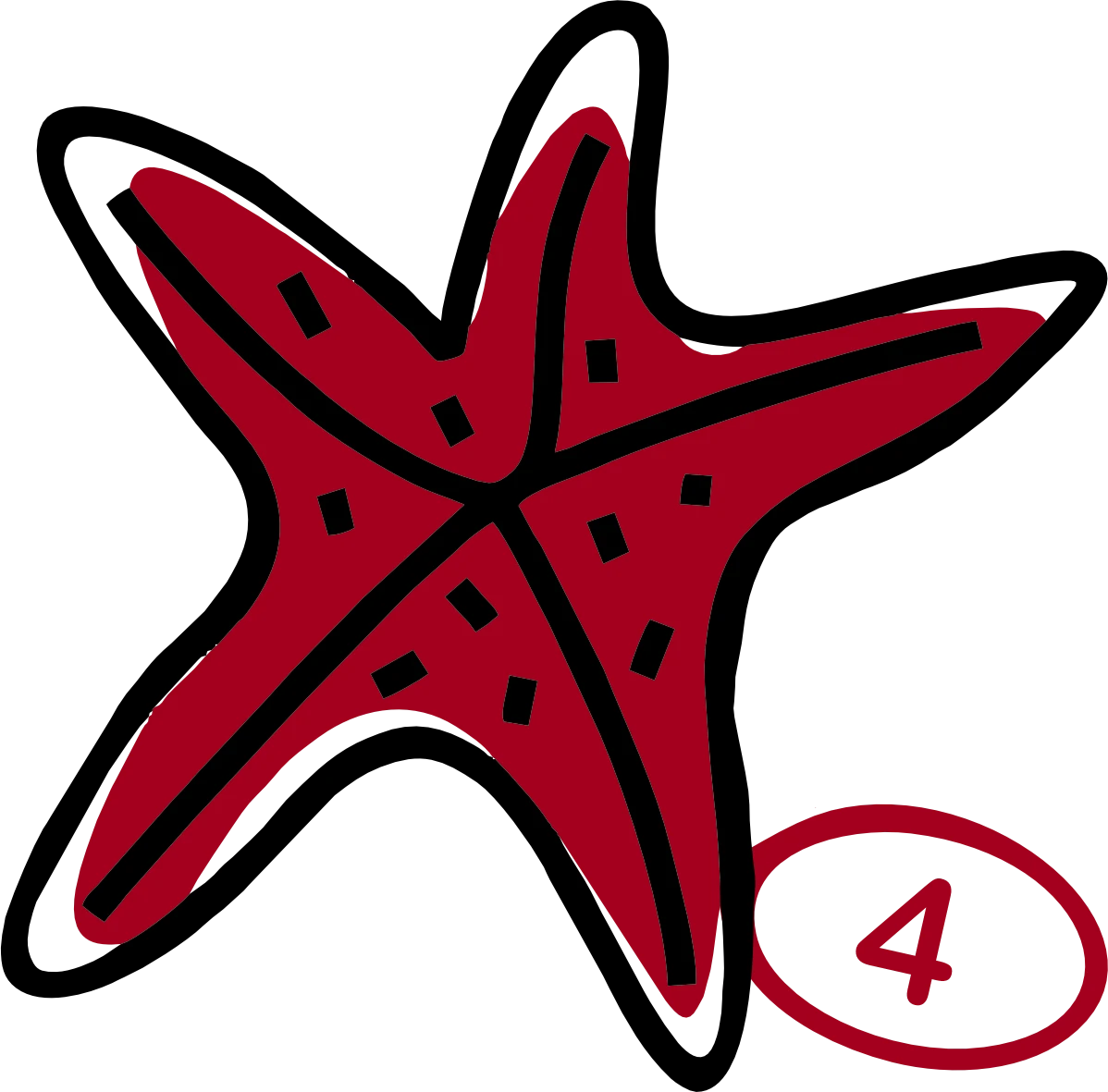 Logo Roter Seestern – Hausnummer 4