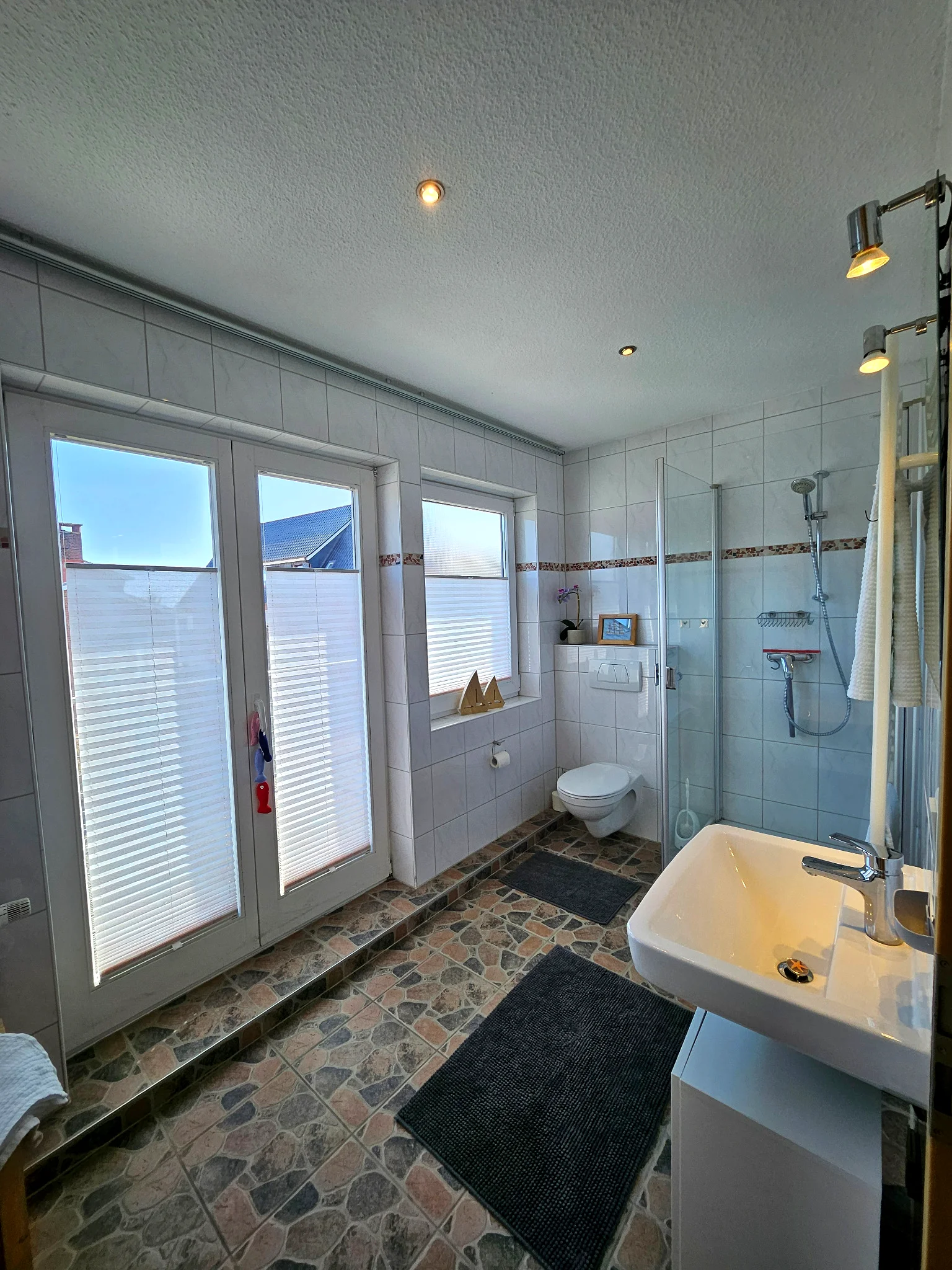 Badezimmer Roter Seestern – Dusche