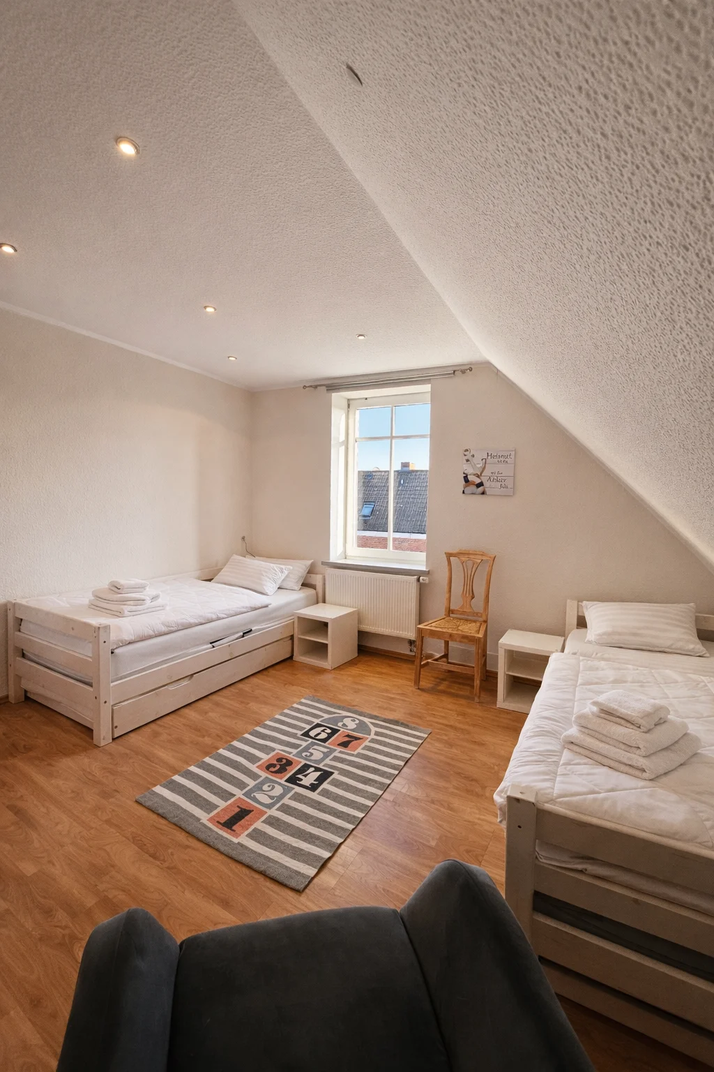 Kinderzimmer im Ferienhaus Roter Seestern