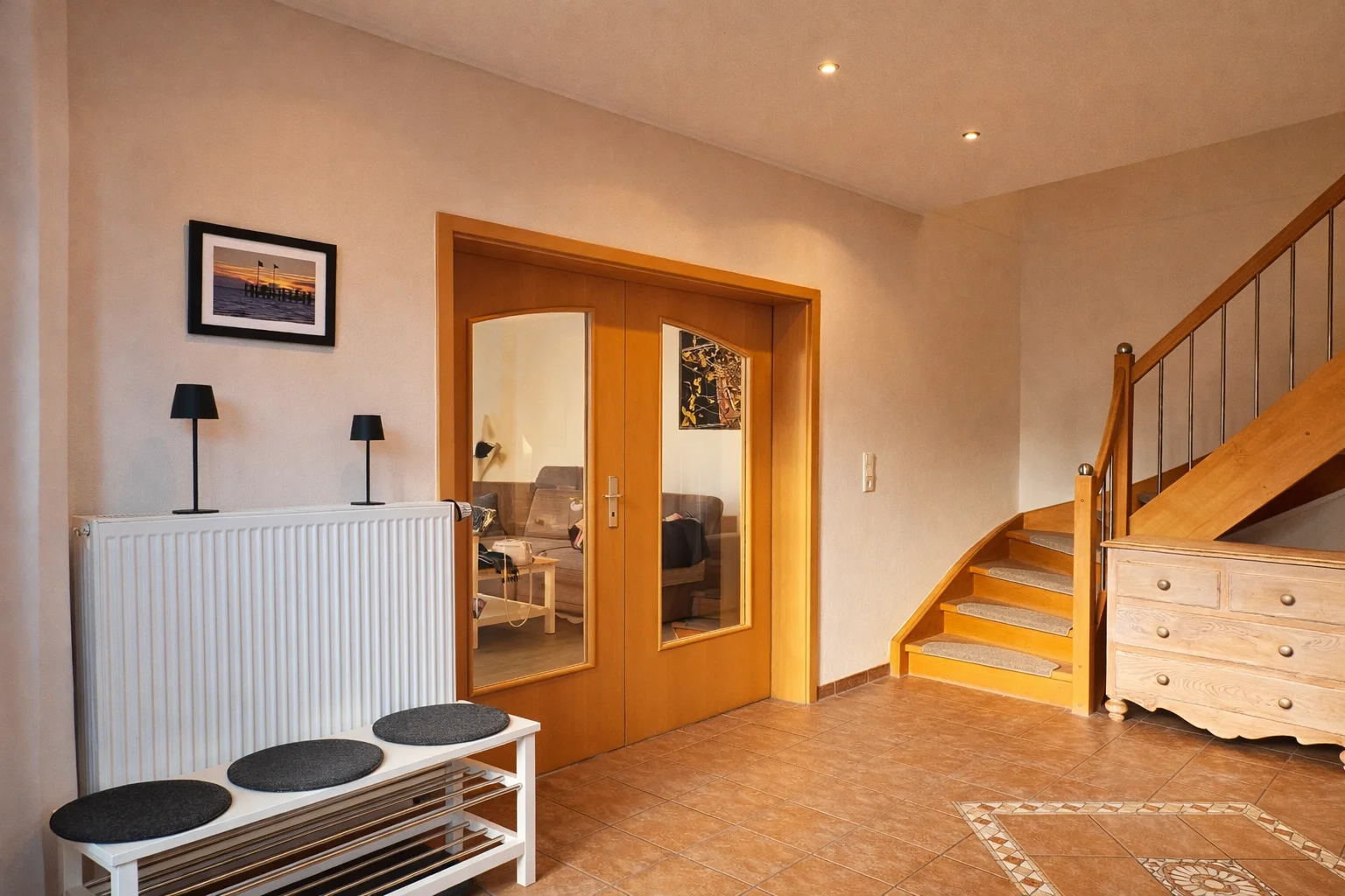 Windfang / Eingangsbereich im Ferienhaus Roter Seestern